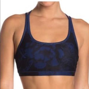 WEAR IT TO HEART Floral Printed Strappy Sports Bra